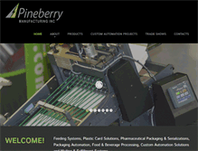 Tablet Screenshot of pineberryinc.com